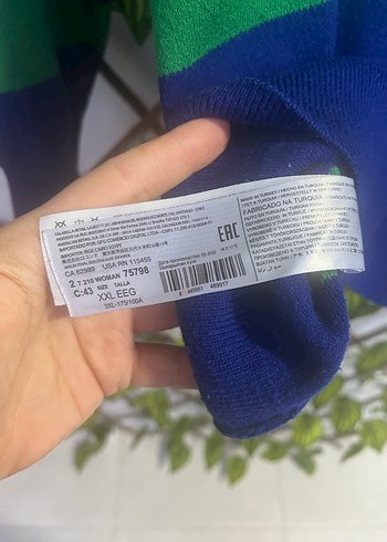 Uzun Kollu Boğazlı Çizgili Triko Kazak - Görsel 5