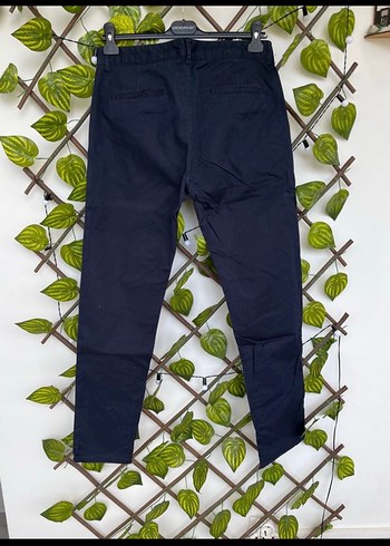 Erkek Mavi Regular Fit Kemerli Pantolon - Görsel 2