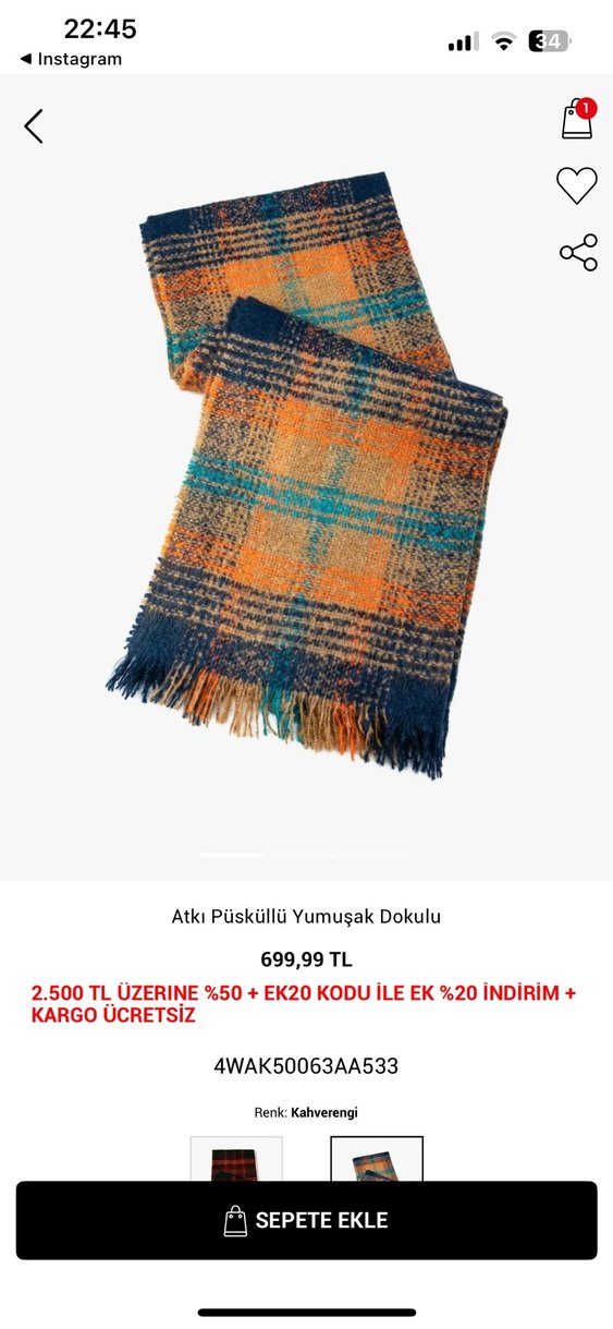 Kadın atkı - Görsel 3