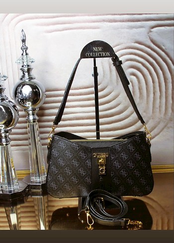 GUESS Klasik Elegan Baskılı Kahverengi Kadın Çanta - Görsel 4