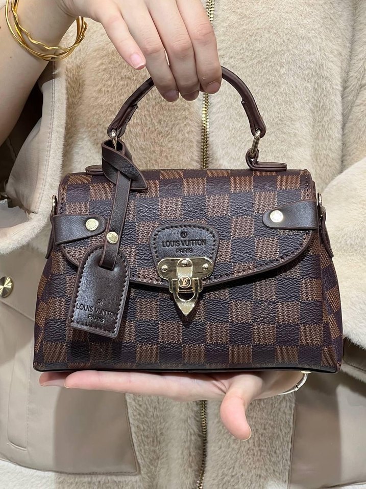 Kadın Siyah Deri Tokalı El Çantası - Görsel 4