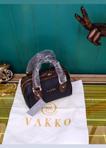 Vakko Kahverengi Deri Kadın Çanta - Görsel 4
