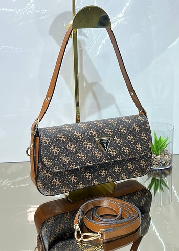 Guess Siyah Deri Kadın Omuz Çantası - Görsel 5