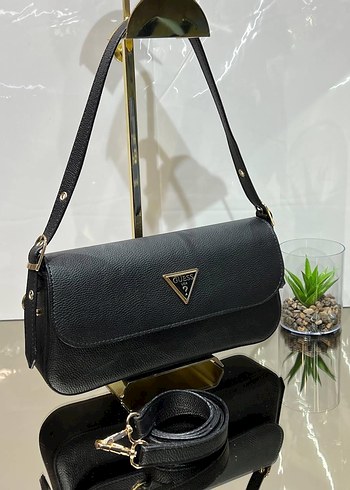 Guess Siyah Deri Kadın Omuz Çantası - Görsel 6