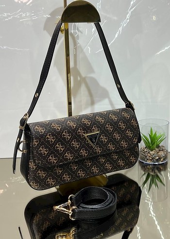 Guess Siyah Deri Kadın Omuz Çantası - Görsel 4