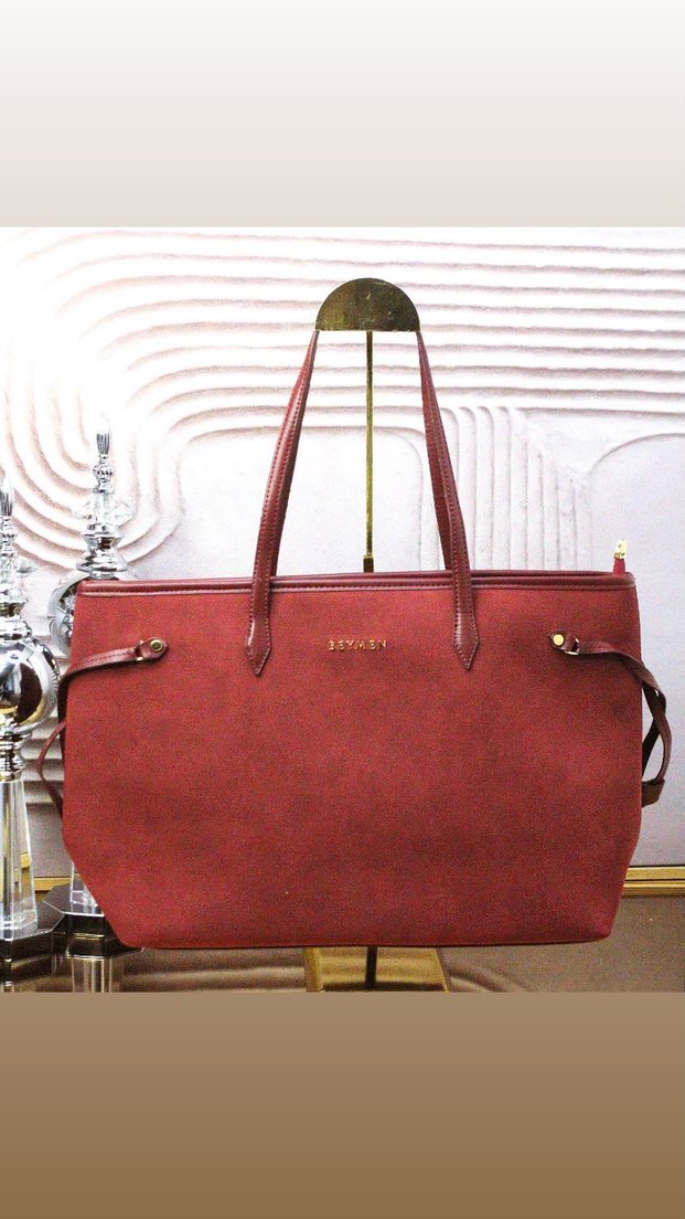 BEYMEN  Süet Kadın Omuz Çantası - Görsel 3