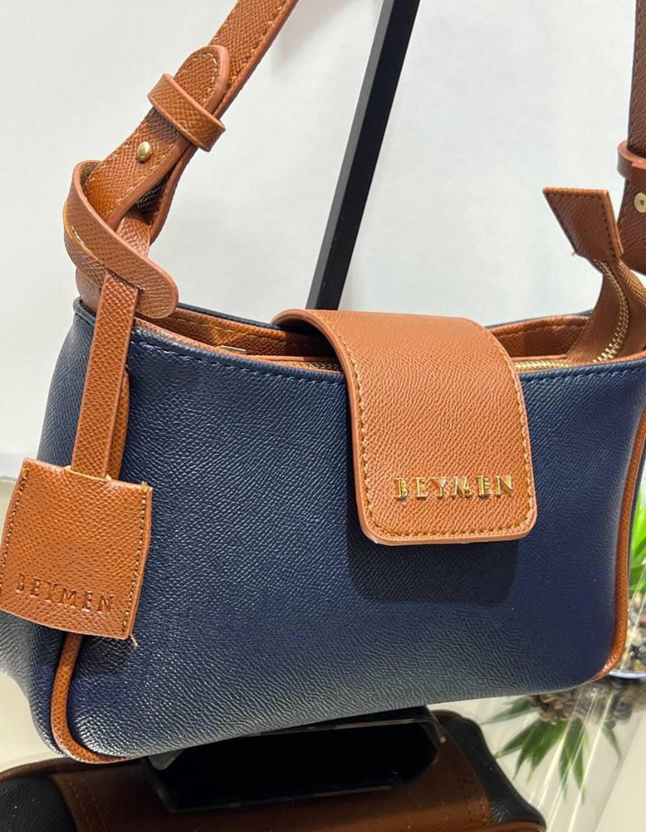 BEYMEN Kahverengi Deri Kadın Omuz Çantası - Görsel 4