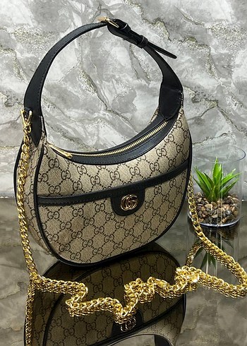 Zincir Detaylı Kahverengi Kadın Çanta - Görsel 2