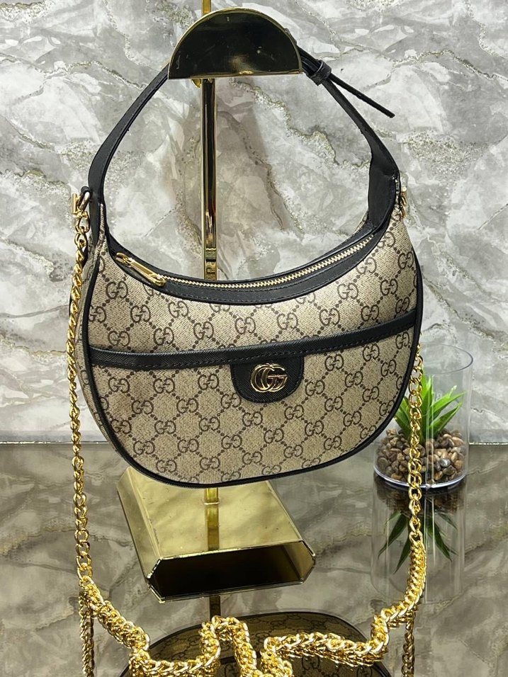 Zincir Detaylı Kahverengi Kadın Çanta - Görsel 3