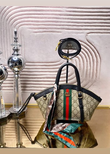 GUCCI Modern Klasik Tokalı Kadın Çanta - Görsel 2