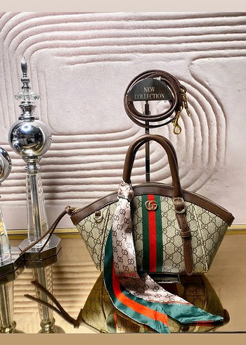 GUCCI Modern Klasik Tokalı Kadın Çanta - Görsel 3