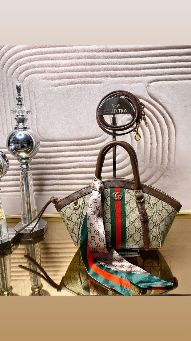 GUCCI Modern Klasik Tokalı Kadın Çanta - Görsel 3