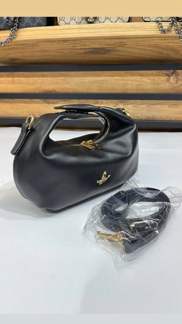 BEYMEN CLUB Siyah Payetli Yılan Desenli Kadın Çanta - Görsel 2