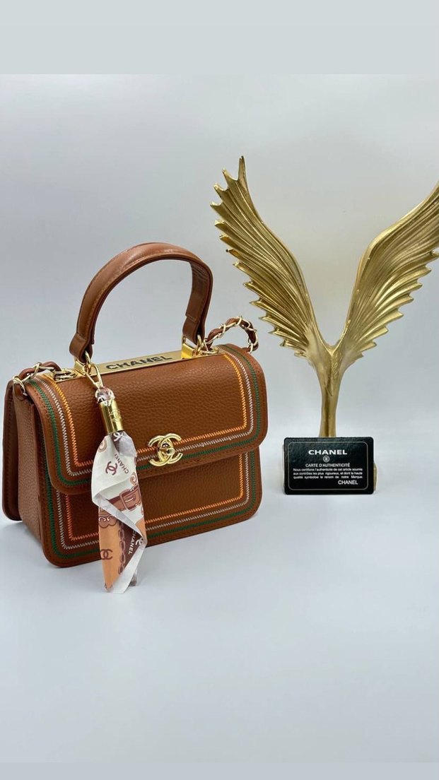 Siyah Deri Chanel Püsküllü Kadın Çanta - Görsel 3