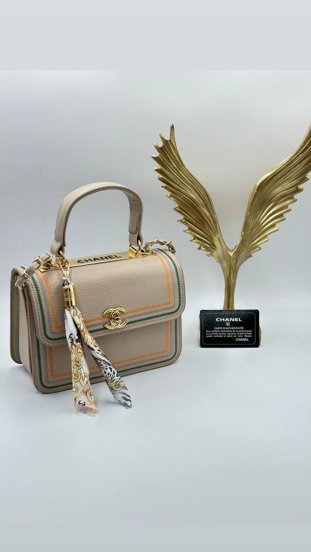 Siyah Deri Chanel Püsküllü Kadın Çanta - Görsel 2