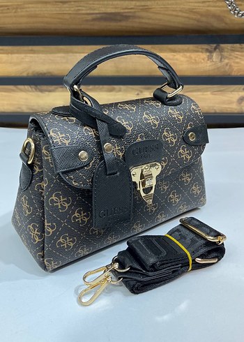 Guess Modern Klasik Baskılı Kahverengi Kadın Çanta - Görsel 5