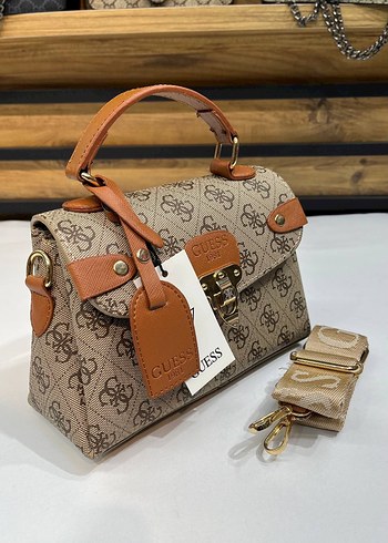 Guess Modern Klasik Baskılı Kahverengi Kadın Çanta - Görsel 2