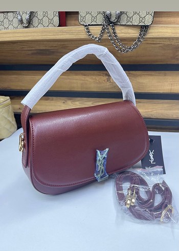 Kahverengi Deri Kadın Omuz Çantası - Görsel 2