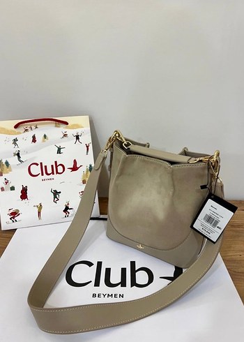 Beymen Club Siyah Yılan Desenli Deri -Süet Çanta - Görsel 3