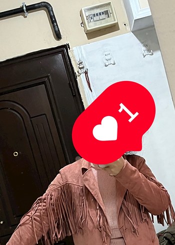 Kadın Kahverengi Süet Püsküllü Ceket 36 38 beden uyumlu - Görsel 4