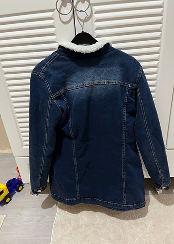 40 42 beden kot kışlık ceket hiç kusuru yok - Görsel 2