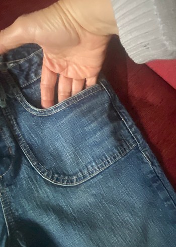 Bol Kesim Kadın kot Şort - Görsel 5