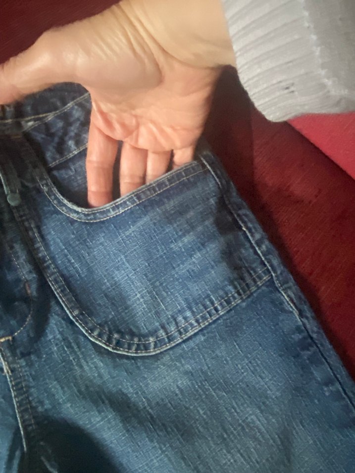 Bol Kesim Kadın kot Şort - Görsel 5