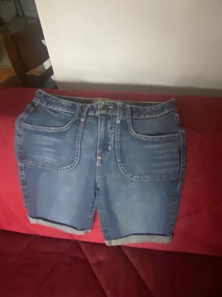 Bol Kesim Kadın kot Şort - Görsel 3