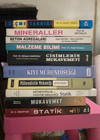 Makine mühendisliği ve inşaat mühendisliği kitapları - Görsel 4