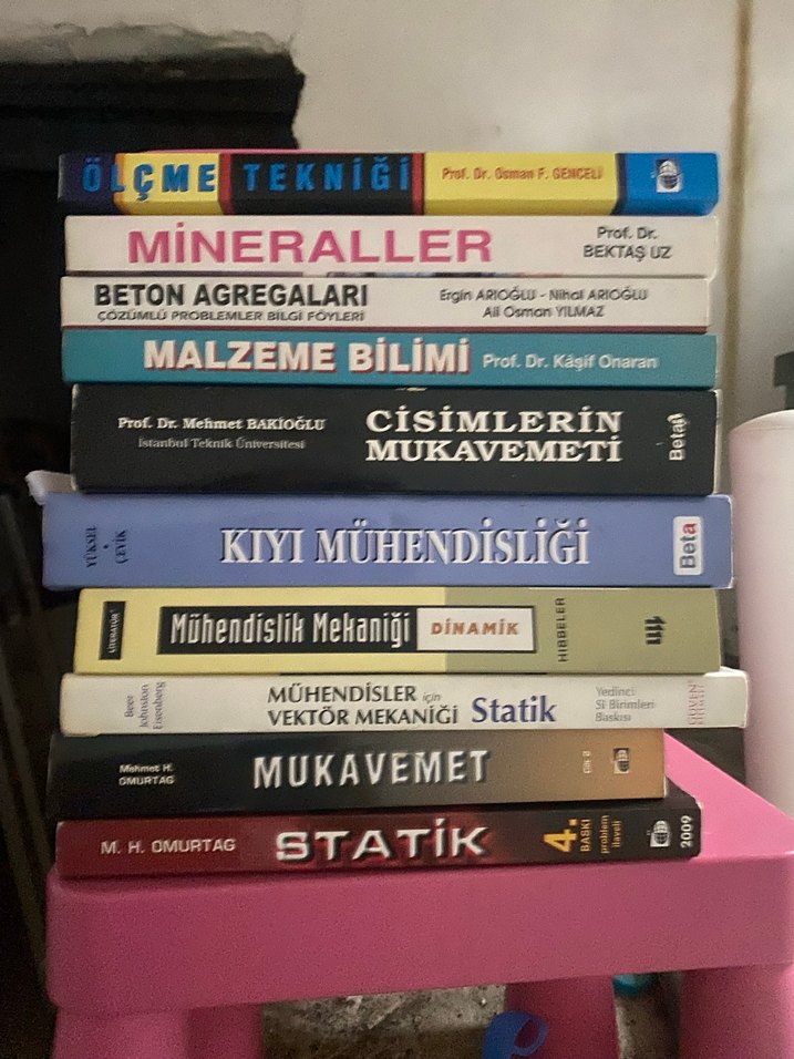 Makine mühendisliği ve inşaat mühendisliği kitapları - Görsel 4