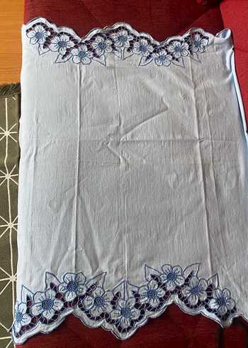 Mavi Çiçekli delik iş Bohem Nakış - Görsel 4