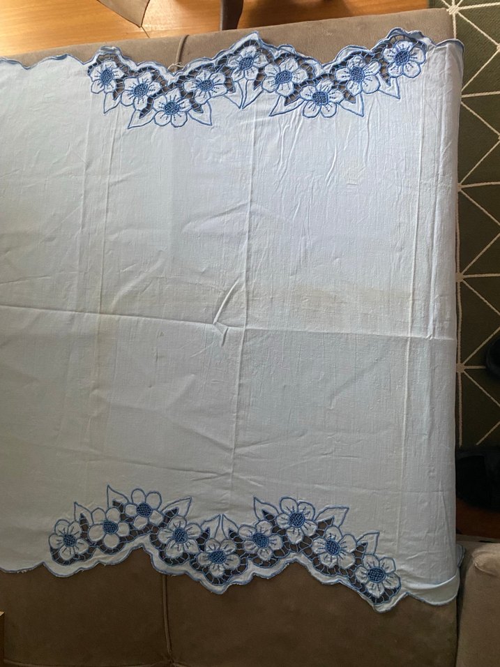 Mavi Çiçekli delik iş Bohem Nakış - Görsel 3