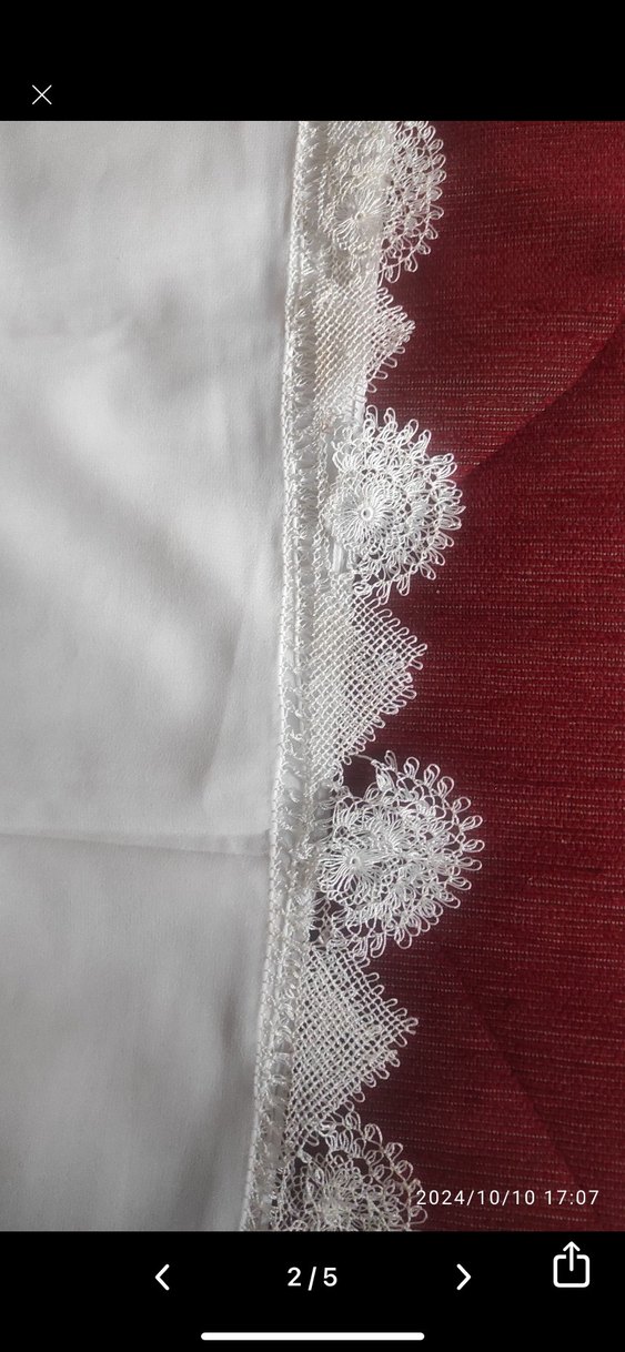 İğne oyası başörtüsü - Görsel 2