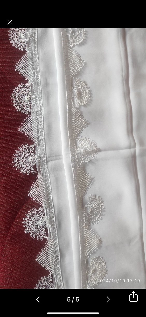 İğne oyası başörtüsü - Görsel 4