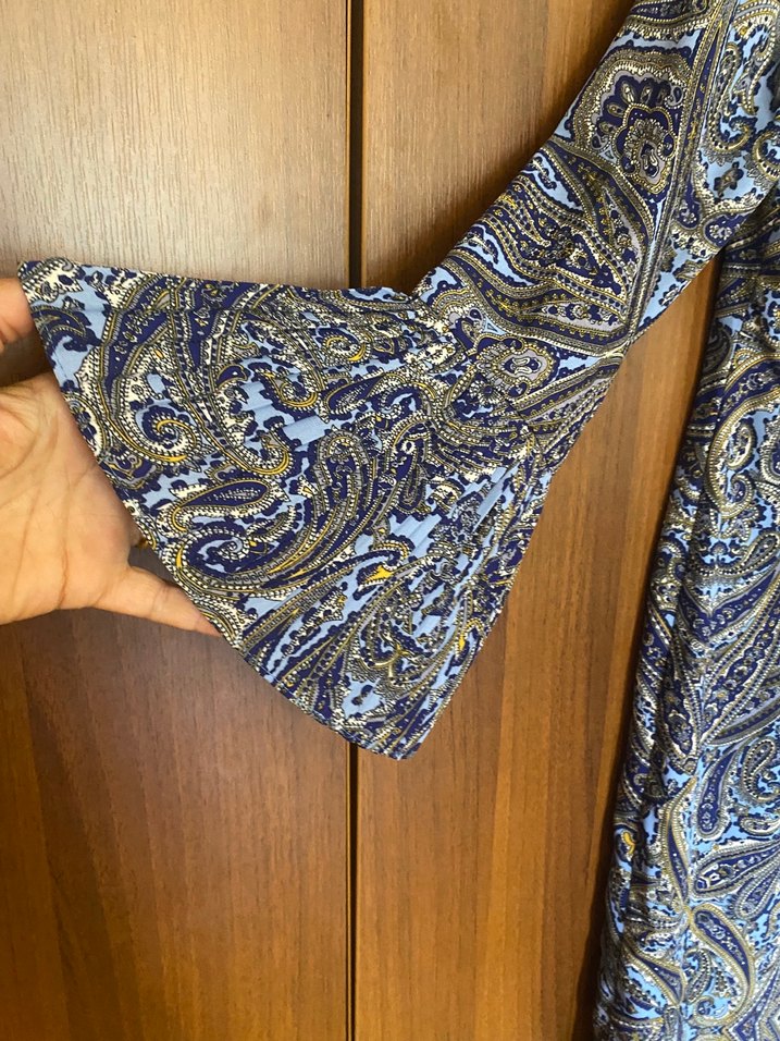 Nara Maxx Bohem Desenli V Yaka Uzun Kollu - Görsel 5