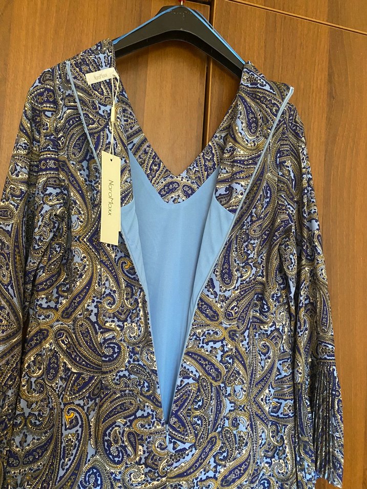 Nara Maxx Bohem Desenli V Yaka Uzun Kollu - Görsel 3