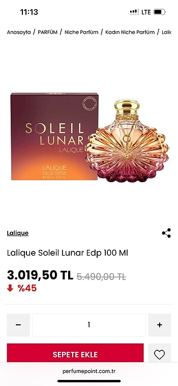 Lalique soleil lunar