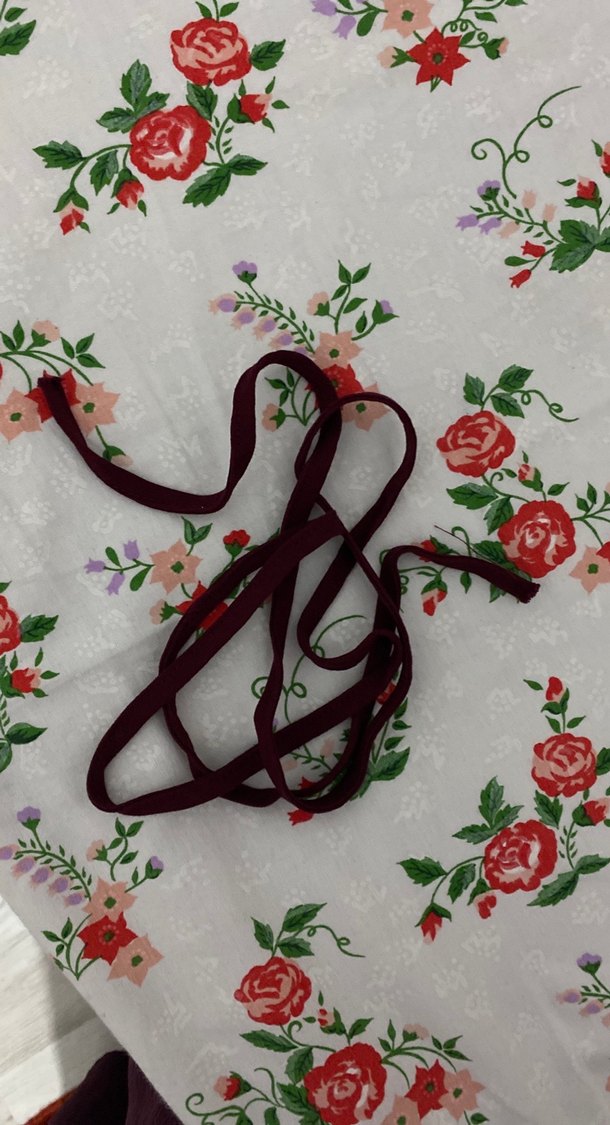 Bordo Uzun Kollu Keten takım - Görsel 3