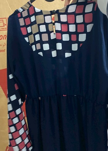 Bohem Desenli Uzun Kollu Kadın Elbise - Görsel 4