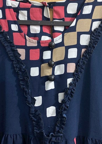 Bohem Desenli Uzun Kollu Kadın Elbise - Görsel 2