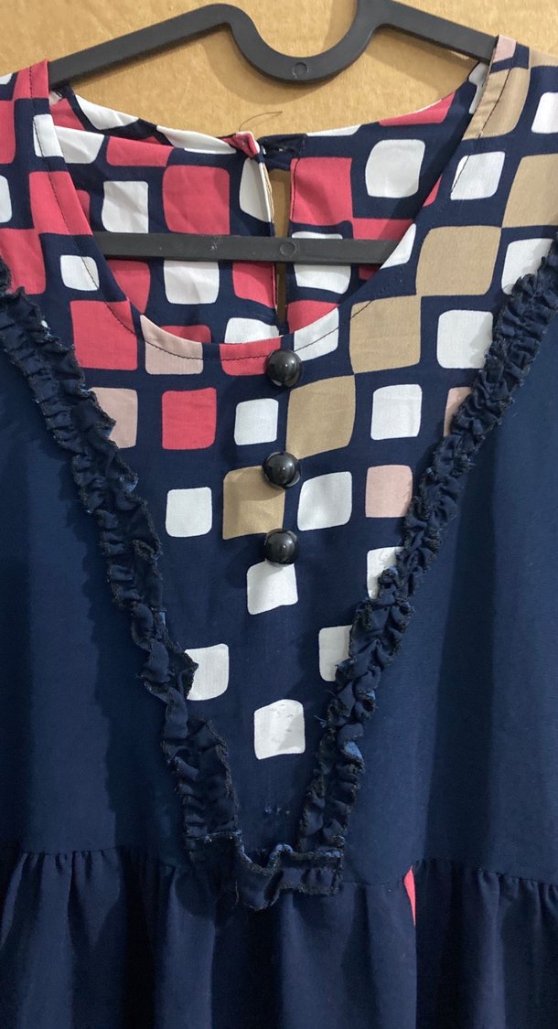 Bohem Desenli Uzun Kollu Kadın Elbise - Görsel 2