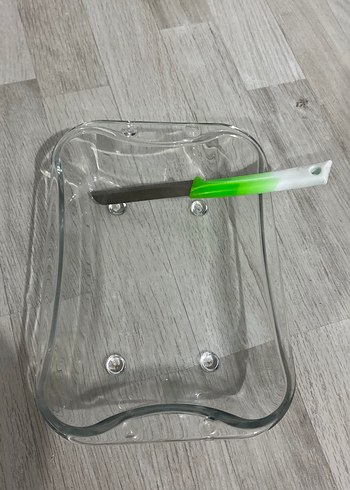 Şeffaf Dikdörtgen Cam Kek Kalıbı - Görsel 2