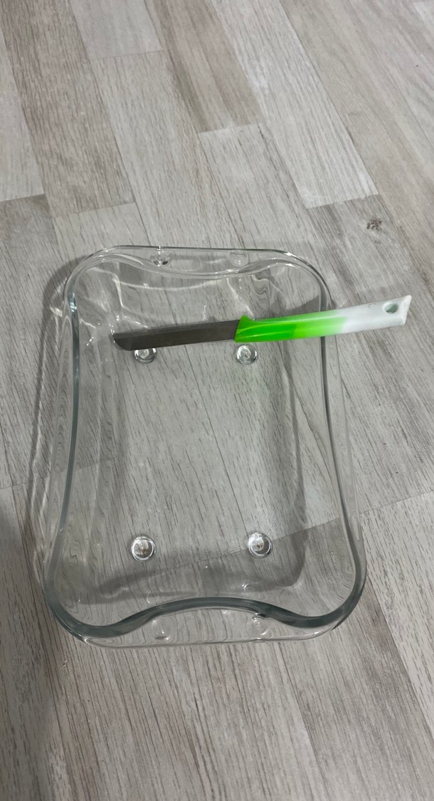 Şeffaf Dikdörtgen Cam Kek Kalıbı - Görsel 2