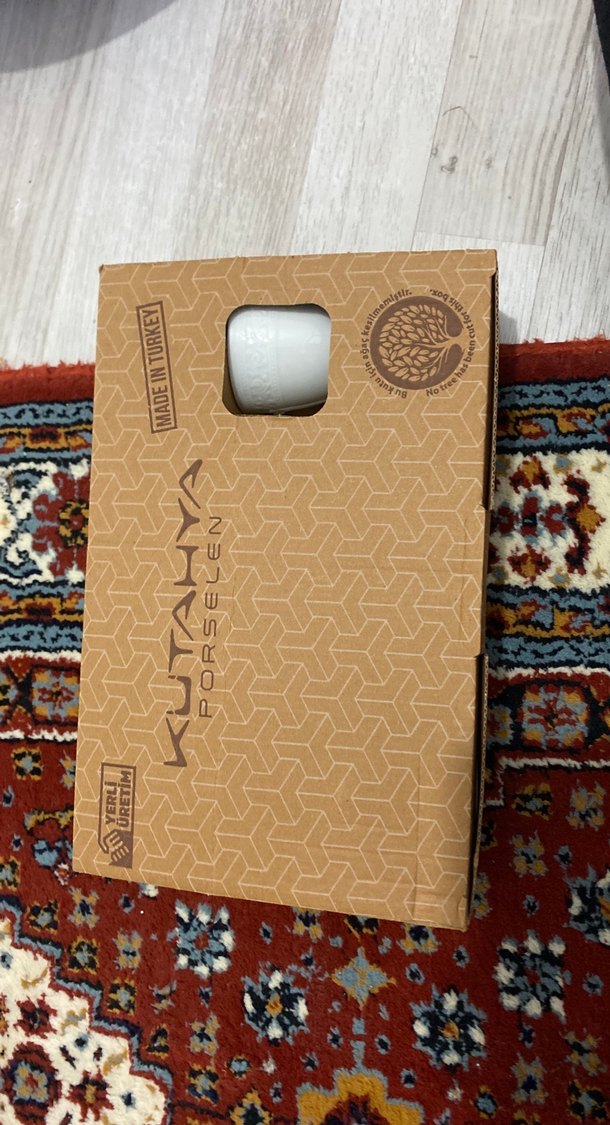 Beyaz Desenli 6'lı Fincan ve Tabak Seti - Görsel 2