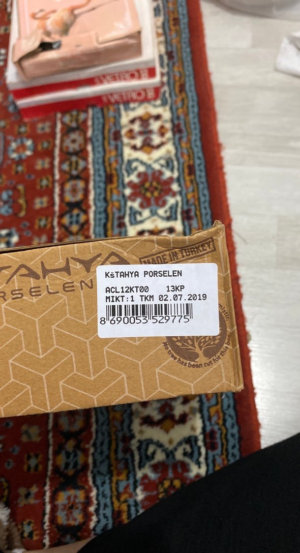 Beyaz Desenli 6'lı Fincan ve Tabak Seti - Görsel 3