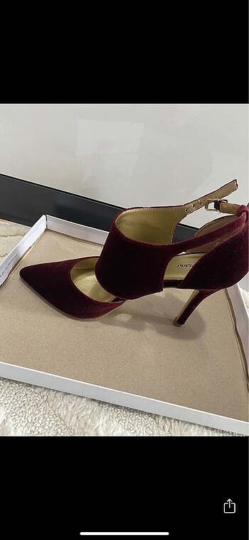 Deichmann Bordo Topuklu Ayakkabı
