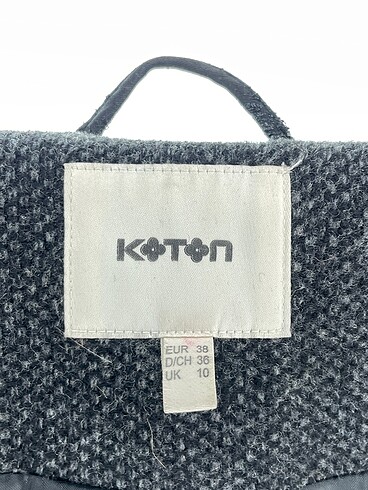 38 Beden siyah Renk Koton Kaban %70 İndirimli.