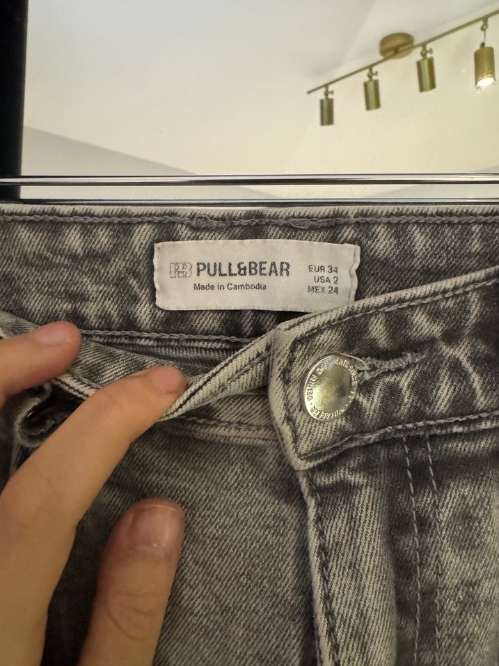 Gri   Kot Pantolon - Görsel 3