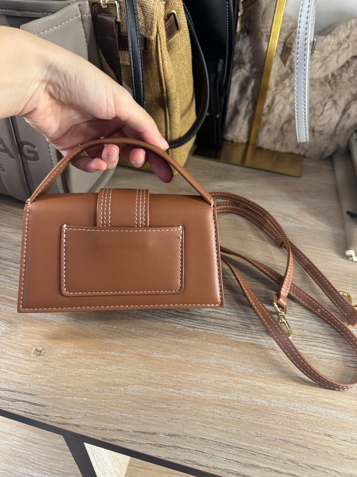 Kahverengi Deri JACQUEMUS Kadın Çanta - Görsel 4