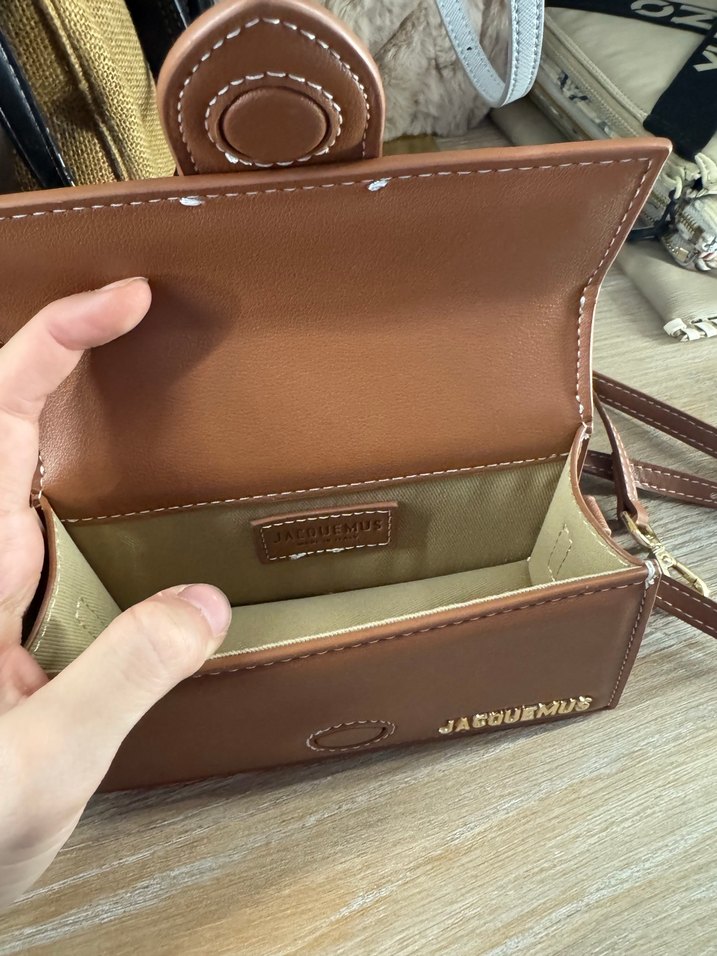 Kahverengi Deri JACQUEMUS Kadın Çanta - Görsel 3